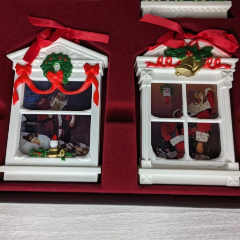 Vintage 1991 Norman Rockwell's Legends of Santa Ornament Collection